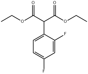 DIETHYL 2,4-DIFLUOROPHENYL MALONATE 化学構造式