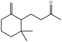 4-(2,2-二甲基-6-亚甲基环己基)-2-丁酮,13720-12-2,结构式