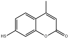 7-巯基-4-甲基香豆素, 137215-27-1, 结构式