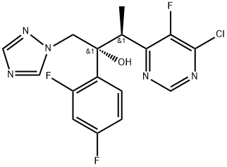 4-Pyrimidineethanol, 6-chloro-α-(2,4-difluorophenyl)-5-fluoro-β-methyl-α-(1H-1,2,4-triazol-1-ylmethyl)-, (αR,βS)-rel-