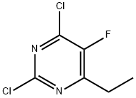 2,4-二氯-6-乙基-5-氟嘧啶,137234-85-6,结构式