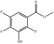 2,4,5-三氟-3-羟基苯甲酸甲酯 结构式