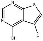 4,5-二氯噻吩并[2,3-D]嘧啶 结构式
