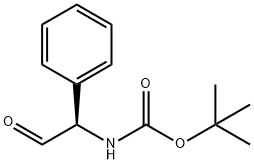 N-叔丁氧羰基-D-苯甘氨醛 结构式
