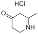2-甲基-4-哌啶酮盐酸盐 结构式