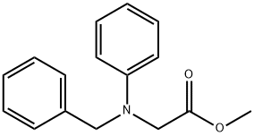 N-フェニル-N-ベンジル-Gly-OMe 化学構造式