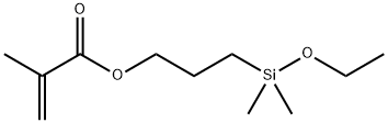 3-甲基丙烯酰氧丙基二甲基乙氧基硅烷 结构式