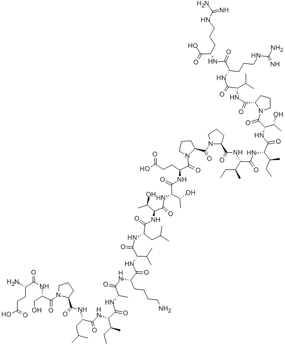 H-GLU-SER-PRO-LEU-ILE-ALA-LYS-VAL-LEU-THR-THR-GLU-PRO-PRO-ILE-ILE-THR-PRO-VAL-ARG-ARG-OH 化学構造式