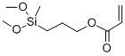 (3-アクリロキシプロピル)メチルジメトキシシラン INHIBITED WITH MEHQ 化学構造式