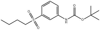 t-Butyl N-[3-(butane-1-sulfonyl)phenyl]carbaMate Structure