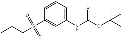 N-[3-(プロパン-1-スルホニル)フェニル]カルバミン酸T-ブチル 化学構造式