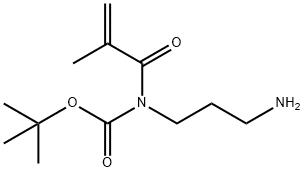 tert-Butyl (3-aMinopropyl)(Methacryloyl)carbaMate Structure
