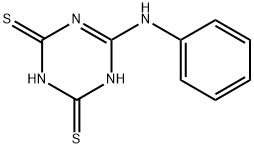 6-苯胺基-1,3,5-三嗪-2,4-二硫醇,13733-91-0,结构式