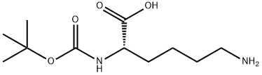 N-alpha-叔丁氧羰基-L-赖氨酸,13734-28-6,结构式