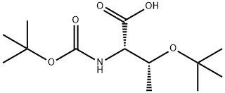 Boc-O-tert-butyl-L-threonine 化学構造式