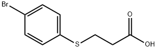 3-(4-ブロモフェニルチオ)プロピオン酸 化学構造式