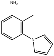 2-メチル-3-(1H-ピロール-1-イル)アニリン 化学構造式