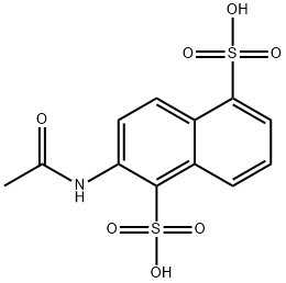 2-acetamido-1,5-naphthalenedisulfonate Struktur