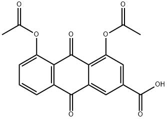 双醋瑞因,13739-02-1,结构式