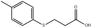 3-[(4-甲基苯基)硫基]丙酸, 13739-35-0, 结构式