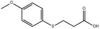 3-[(4-メトキシフェニル)チオ]プロパン酸 化学構造式
