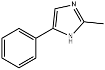 2-甲基-4-苯基-1H-咪唑, 13739-48-5, 结构式