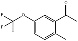 2-甲基-5-(三氟甲氧基)乙酰苯,1373920-71-8,结构式