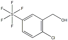 2-Chloro-5-(pentafluorosulfur)benzylalcohol Struktur