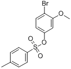 4-BROMO-3-METHOXYPHENYL PARATOSYLATE 结构式