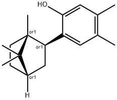 6-イソボルニル-3,4-キシレノール 化学構造式