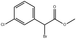 (3-氯苯基)溴乙酸甲酯 结构式
