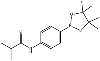 2-Methyl-N-[4-(tetramethyl-1,3,2-dioxaborolan-2-yl)phenyl]propanamide Struktur