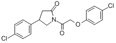 1-((4-Chlorophenoxy)acetyl)-4-(4-chlorophenyl)-2-pyrrolidinone Structure