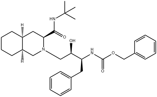 2-[2(R)-hydroxy-4-phenyl-3(S)-[[N-(phenylMethoxy)carbonyl]aMino]butyl]-N-tert-butyldecahydro-(4aS,8aS)-isoquinoline-3(S)-carboxaMide|137431-05-1