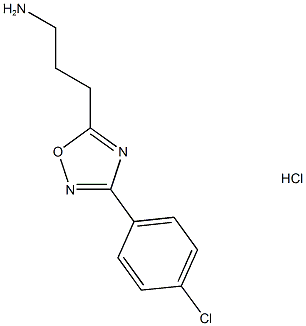 3-(3-(4-Chlorophenyl)-1,2,4-oxadiazol-5-yl)propan-1-amine hydrochloride Struktur