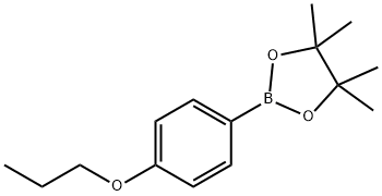 4-丙氧基苯硼酸频呢醇酯, 1374430-02-0, 结构式