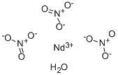 Neodymium(III) nitrate hydrate Struktur