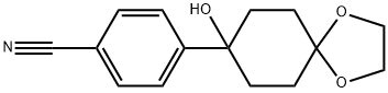 4-(8-HYDROXY-1,4-DIOXA-SPIRO[4.5]DEC-8-YL)-BENZONITRILE Structure