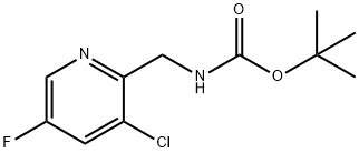 tert-butyl (3-chloro-5-fluoropyridin-2-yl)MethylcarbaMate Struktur