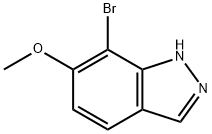 7-broMo-6-Methoxy-1H-indazole Structure