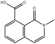1,2-ジヒドロ-2-メチル-1-オキソイソキノリン-8-カルボン酸 化学構造式