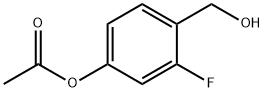 3-fluoro-4-(hydroxyMethyl)phenyl acetate 结构式