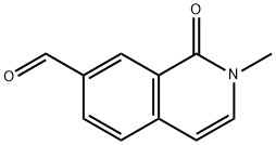 1,2-ジヒドロ-2-メチル-1-オキソイソキノリン-7-カルブアルデヒド 化学構造式