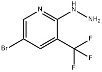 5-BROMO-2-HYDRAZINEYL-3-(TRIFLUOROMETHYL)PYRIDINE 结构式