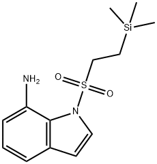 1-(2-(triMethylsilyl)ethylsulfonyl)-1H-indol-7-aMine Struktur