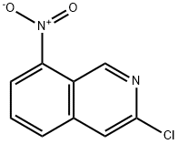 3-chloro-8-nitroisoquinoline 化学構造式