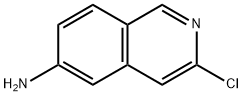 6-アミノ-3-クロロイソキノリン 化学構造式