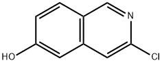 3-クロロ-6-ヒドロキシイソキノリン 化学構造式