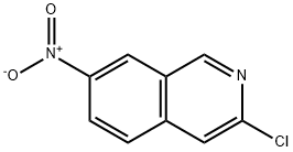 3-chloro-7-nitroisoquinoline 化学構造式