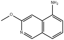3-Methoxyisoquinolin-5-aMine 化学構造式